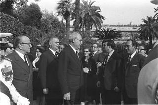 Ricevimento offerto nei giardini del Quirinale a personalità del mondo della cultura, dell'arte e del lavoro per la Festa della Repubblica