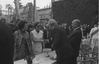Ricevimento offerto nei giardini del Quirinale a personalità del mondo della cultura, dell'arte e del lavoro per la Festa della Repubblica