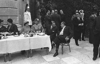 Ricevimento offerto nei giardini del Quirinale a personalità del mondo della cultura, dell'arte e del lavoro per la Festa della Repubblica