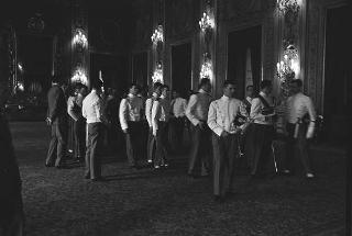 Visita di omaggio al Presidente della Repubblica Giuseppe Saragat a Castelporziano da parte degli allievi dell'Accademia di Modena