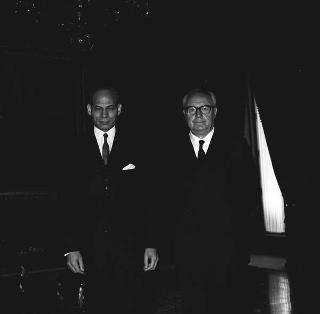 Hafez Ismail, nuovo ambasciatore della Repubblica Araba Unita: presentazione lettere credenziali