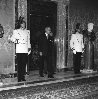 Hafez Ismail, nuovo ambasciatore della Repubblica Araba Unita: presentazione lettere credenziali