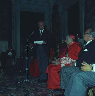 Cerimonia dell'imposizione della Berretta Cardinalizia da parte del Presidente al Nunzio Apostolico mons. Carlo Grano