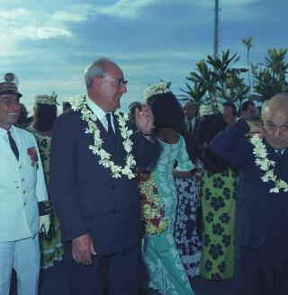 Visita di Stato del Presidente Giuseppe Saragat e del Ministro degli esteri Amintore Fanfani in Canada, Australia e Stati Uniti con soste di riposo a Tahiti, Nandi, Singapore e Ceylon (11 settembre - 3 ottobre 1967). Tahiti