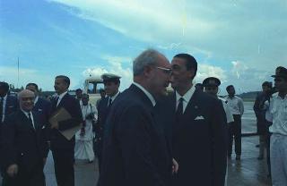 Visita di Stato del Presidente Giuseppe Saragat e del Ministro degli esteri Amintore Fanfani in Canada, Australia e Stati Uniti con soste di riposo a Tahiti, Nandi, Singapore e Ceylon (11 settembre - 3 ottobre 1967). Tahiti