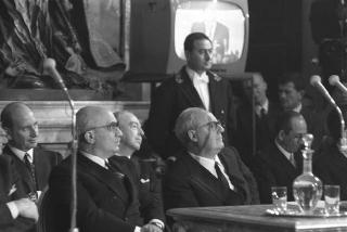 Intervento del Presidente della Repubblica Giuseppe Saragat alla celebrazione del XXV anniversario della prima reazione nucleare a catena realizzata a Chicago dal Prof. Enrico Fermi