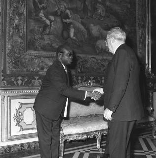 Michel Ahouanmenou, nuovo ambasciatore della Repubblica del Dahomey: presentazione lettere credenziali