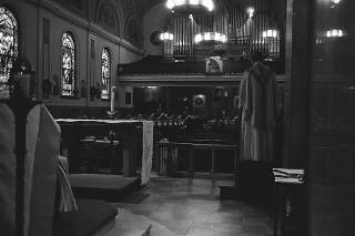New York, Funerali di Luigi Antonini, Presidente del Consiglio italo-americano del lavoro. Corona del Presidente della Repubblica Giuseppe Saragat.