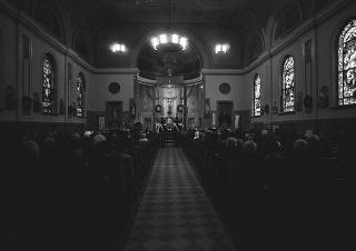 New York, Funerali di Luigi Antonini, Presidente del Consiglio italo-americano del lavoro. Corona del Presidente della Repubblica Giuseppe Saragat.