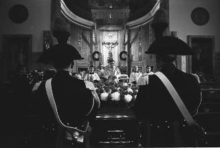 New York, Funerali di Luigi Antonini, Presidente del Consiglio italo-americano del lavoro. Corona del Presidente della Repubblica Giuseppe Saragat.