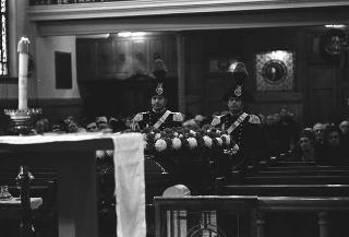 New York, Funerali di Luigi Antonini, Presidente del Consiglio italo-americano del lavoro. Corona del Presidente della Repubblica Giuseppe Saragat.