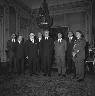Saturno Nevola, Presidente della Sezione combattenti e reduci del Segretariato generale della Presidenza della Repubblica, con i componenti il Consiglio direttivo