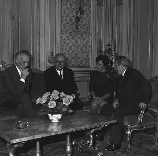 Edvard Kardelj, membro della presidenza del Comitato centrale della Lega dei comunisti jugoslavi in udienza dal Presidente della Repubblica Giuseppe Saragat