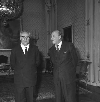 Il Presidente della Repubblica Giuseppe Saragat  con  William Randolph Hearst, Presidente della Hearst Corporation