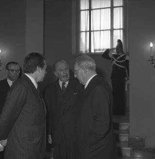 Il Presidente della Repubblica Giuseppe Saragat  con  William Randolph Hearst, Presidente della Hearst Corporation
