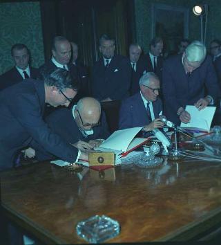 Il Presidente della Repubblica Giuseppe Saragat in visita di Stato in Gran Bretagna (22 - 30 aprile 1969)