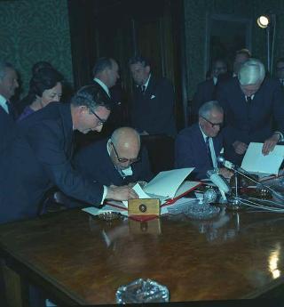 Il Presidente della Repubblica Giuseppe Saragat in visita di Stato in Gran Bretagna (22 - 30 aprile 1969)