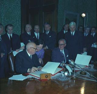 Il Presidente della Repubblica Giuseppe Saragat in visita di Stato in Gran Bretagna (22 - 30 aprile 1969)