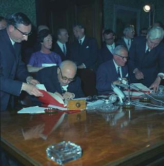 Il Presidente della Repubblica Giuseppe Saragat in visita di Stato in Gran Bretagna (22 - 30 aprile 1969)