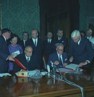 Il Presidente della Repubblica Giuseppe Saragat in visita di Stato in Gran Bretagna (22 - 30 aprile 1969)