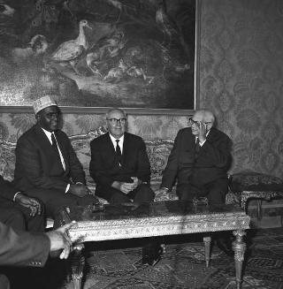 Colloquio del Presidente della Repubblica Giuseppe Saragat con Abdel Raschid Alì Scermarche, Presidente della Repubblica Somala
