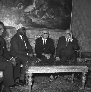 Colloquio del Presidente della Repubblica Giuseppe Saragat con Abdel Raschid Alì Scermarche, Presidente della Repubblica Somala