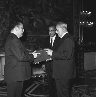Hassib Ben Ammar, nuovo ambasciatore della Repubblica di Tunisia: presentazione lettere credenziali