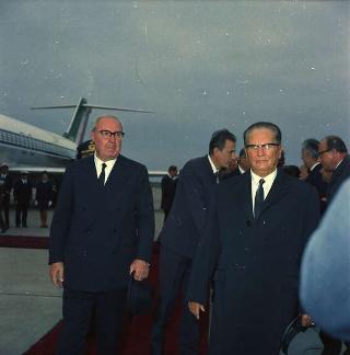 Visita ufficiale del Presidente della Repubblica Giuseppe Saragat accompagnato dall'on. Aldo Moro, Ministro degli Esteri, nella Repubblica Federativa di Jugoslavia (Belgrado, Zagabria, Lubiana), 2-6 ottobre 1969