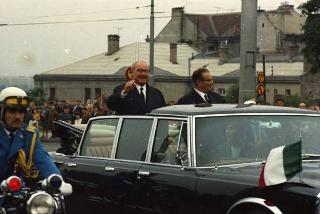Visita ufficiale del Presidente della Repubblica Giuseppe Saragat accompagnato dall'on. Aldo Moro, Ministro degli Esteri, nella Repubblica Federativa di Jugoslavia (Belgrado, Zagabria, Lubiana), 2-6 ottobre 1969