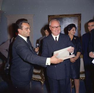 Visita ufficiale del Presidente della Repubblica Giuseppe Saragat accompagnato dall'on. Aldo Moro, Ministro degli Esteri, nella Repubblica Federativa di Jugoslavia (Belgrado, Zagabria, Lubiana), 2-6 ottobre 1969