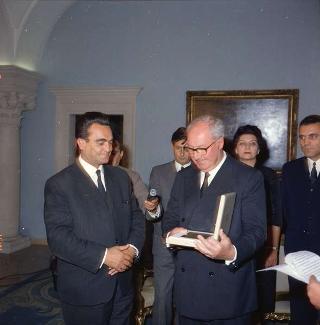 Visita ufficiale del Presidente della Repubblica Giuseppe Saragat accompagnato dall'on. Aldo Moro, Ministro degli Esteri, nella Repubblica Federativa di Jugoslavia (Belgrado, Zagabria, Lubiana), 2-6 ottobre 1969