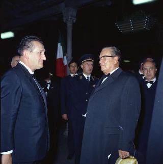 Visita ufficiale del Presidente della Repubblica Giuseppe Saragat accompagnato dall'on. Aldo Moro, Ministro degli Esteri, nella Repubblica Federativa di Jugoslavia (Belgrado, Zagabria, Lubiana), 2-6 ottobre 1969