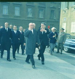 Visita ufficiale del Presidente della Repubblica Giuseppe Saragat accompagnato dall'on. Aldo Moro, Ministro degli Esteri, nella Repubblica Federativa di Jugoslavia (Belgrado, Zagabria, Lubiana), 2-6 ottobre 1969