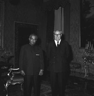 Richard E. Kannangara, nuovo ambasciatore di Ceylon: presentazione lettere credenziali