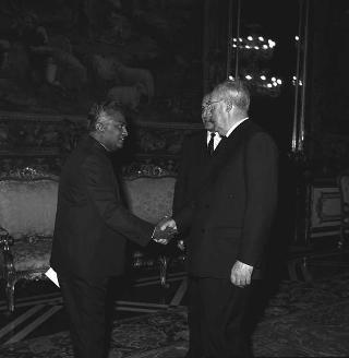Richard E. Kannangara, nuovo ambasciatore di Ceylon: presentazione lettere credenziali