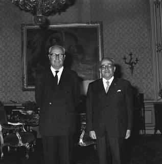 Il Presidente della Repubblica con Raffaele Rossano, Presidente della Corte dei conti
