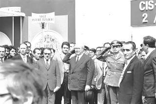 Visita ufficiale del Presidente della Repubblica Saragat a Milano in occasione dell'inaugurazione della XLIX Fiera Campionaria Internazionale