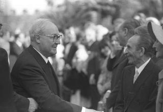 Giardini del Quirinale, ricevimento offerto dal Presidente della Repubblica Giuseppe Saragat al Corpo Diplomatico in occasione della Festa della Repubblica