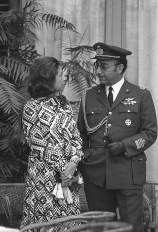 Giardini del Quirinale, ricevimento offerto dal Presidente della Repubblica Giuseppe Saragat al Corpo Diplomatico in occasione della Festa della Repubblica