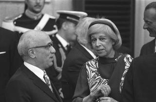 Giardini del Quirinale, ricevimento offerto dal Presidente della Repubblica Giuseppe Saragat al Corpo Diplomatico in occasione della Festa della Repubblica