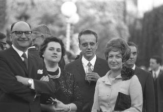 Giardini del Quirinale, ricevimento offerto dal Presidente della Repubblica Giuseppe Saragat al Corpo Diplomatico in occasione della Festa della Repubblica