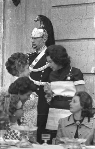 Giardini del Quirinale, ricevimento offerto dal Presidente della Repubblica Giuseppe Saragat al Corpo Diplomatico in occasione della Festa della Repubblica