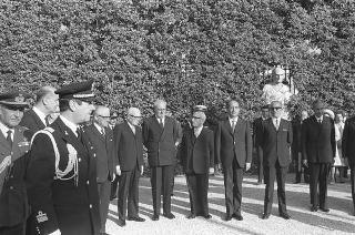 Giardini del Quirinale, ricevimento offerto dal Presidente della Repubblica Giuseppe Saragat al Corpo Diplomatico in occasione della Festa della Repubblica