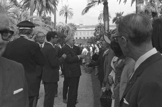 Giardini del Quirinale, ricevimento offerto dal Presidente della Repubblica Giuseppe Saragat al Corpo Diplomatico in occasione della Festa della Repubblica