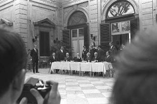 Giardini del Quirinale, ricevimento offerto dal Presidente della Repubblica Giuseppe Saragat al Corpo Diplomatico in occasione della Festa della Repubblica