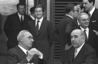Giardini del Quirinale, ricevimento offerto dal Presidente della Repubblica Giuseppe Saragat al Corpo Diplomatico in occasione della Festa della Repubblica