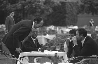 Giardini del Quirinale, ricevimento offerto dal Presidente della Repubblica Giuseppe Saragat al Corpo Diplomatico in occasione della Festa della Repubblica