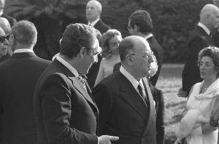 Giardini del Quirinale, ricevimento offerto dal Presidente della Repubblica Giuseppe Saragat al Corpo Diplomatico in occasione della Festa della Repubblica