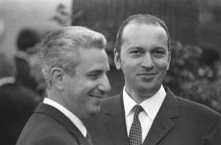 Giardini del Quirinale, ricevimento offerto dal Presidente della Repubblica Giuseppe Saragat al Corpo Diplomatico in occasione della Festa della Repubblica