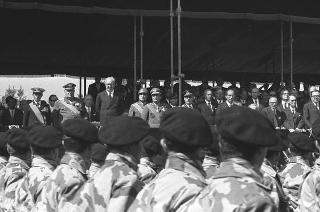 II Presidente della Repubblica Giuseppe Saragat durante la parata militare in occasione della Festa della Repubblica